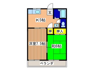 アシュレ横須賀・武Ｂ棟の物件間取画像